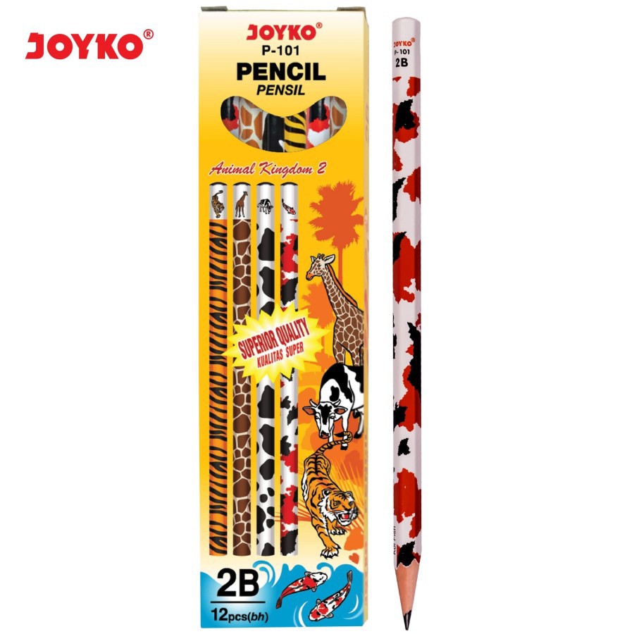 

Pensil 2B P101 Animal Joyko (12pcs)