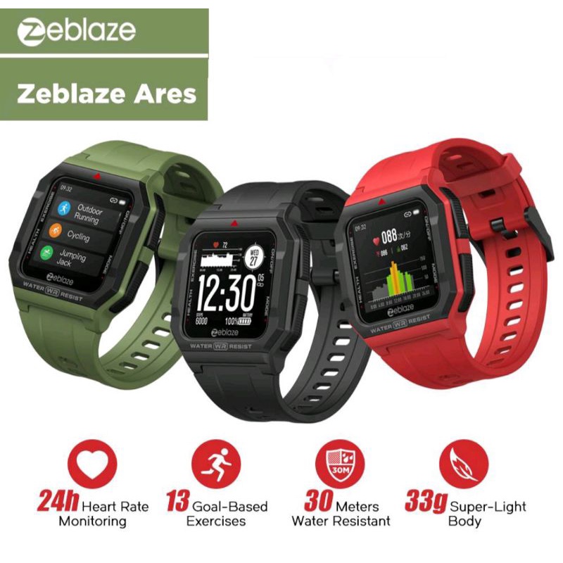Zeblaze Ares Original Smart Watch Bluetooth Smartwatch 3ATM  Waterproof Sport smartWatch
