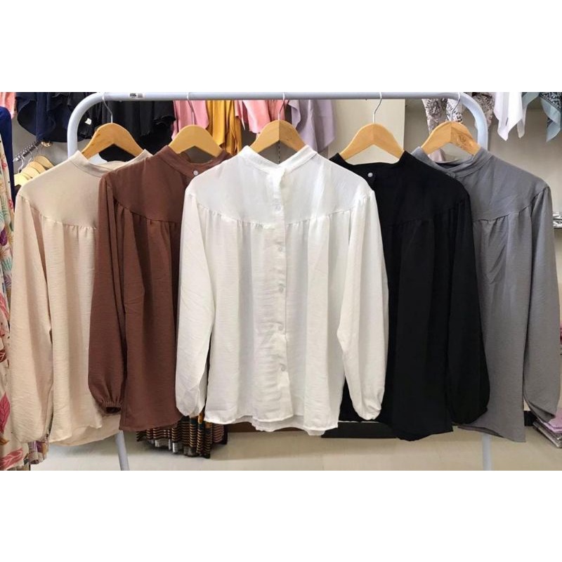 BLUS CRINKLE AIRFLOW OVERSIZE