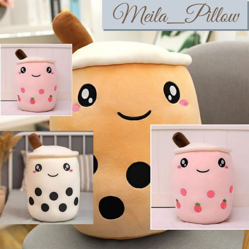 Boneka Boba Bubble Milk Tea Lucu