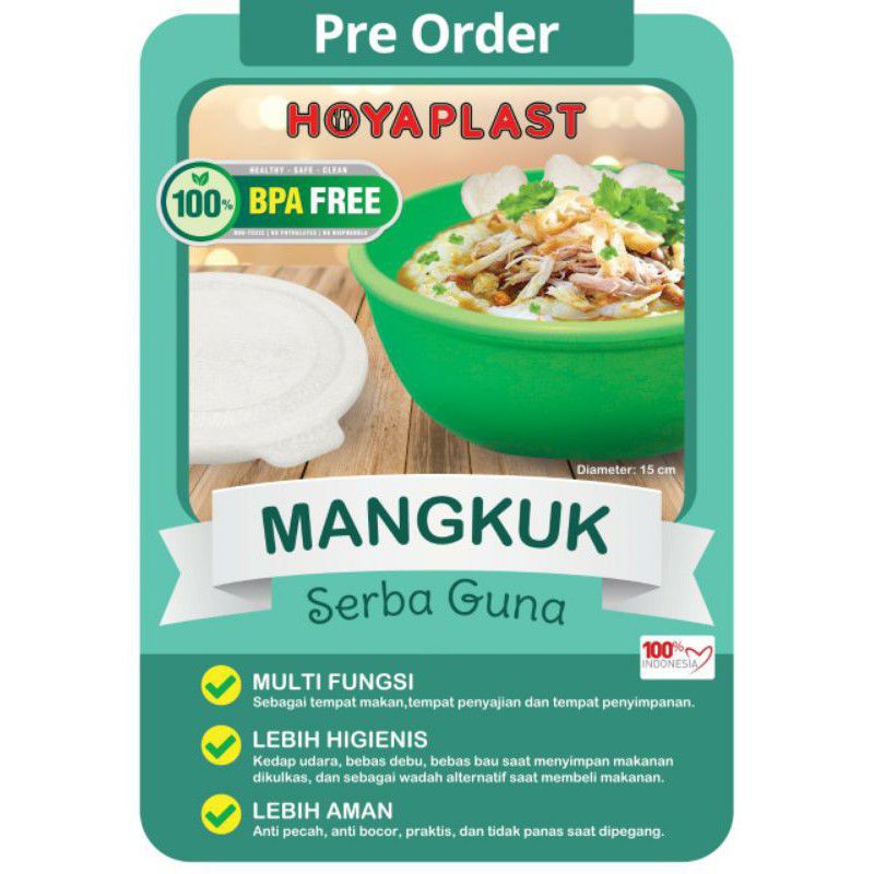 termurah mangkok tutup Hoya tahan panas / anti panas (Microwave reheatable)bpa free