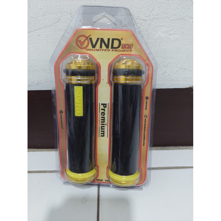 (VND)handgrip vnd bulu plus jalu handgrip vnd premium asli/grip bulu vnd asli plus jalu universal bisa untuk semua jenis motor