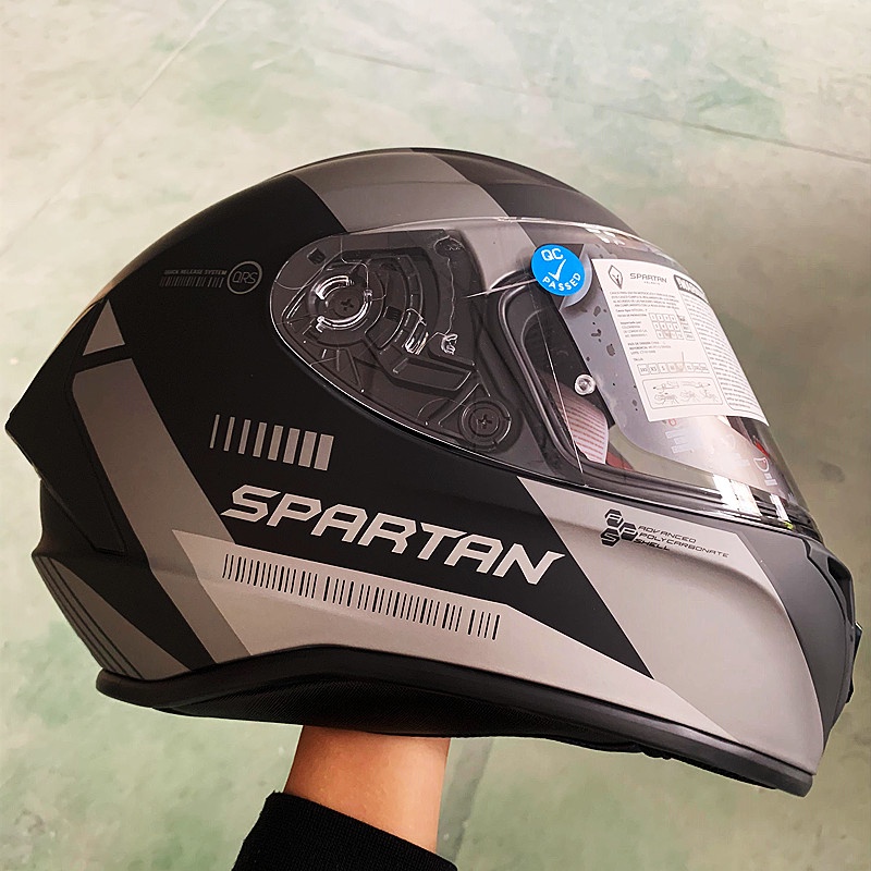 Spartan Helm Sepeda Full Face Helm Sepeda Motor Full Face Helm Sepeda Motor DOT ECE Safety Certificate