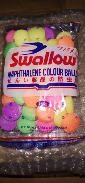 Kamper baju Swallow Ukuran warna warni 150gr ...