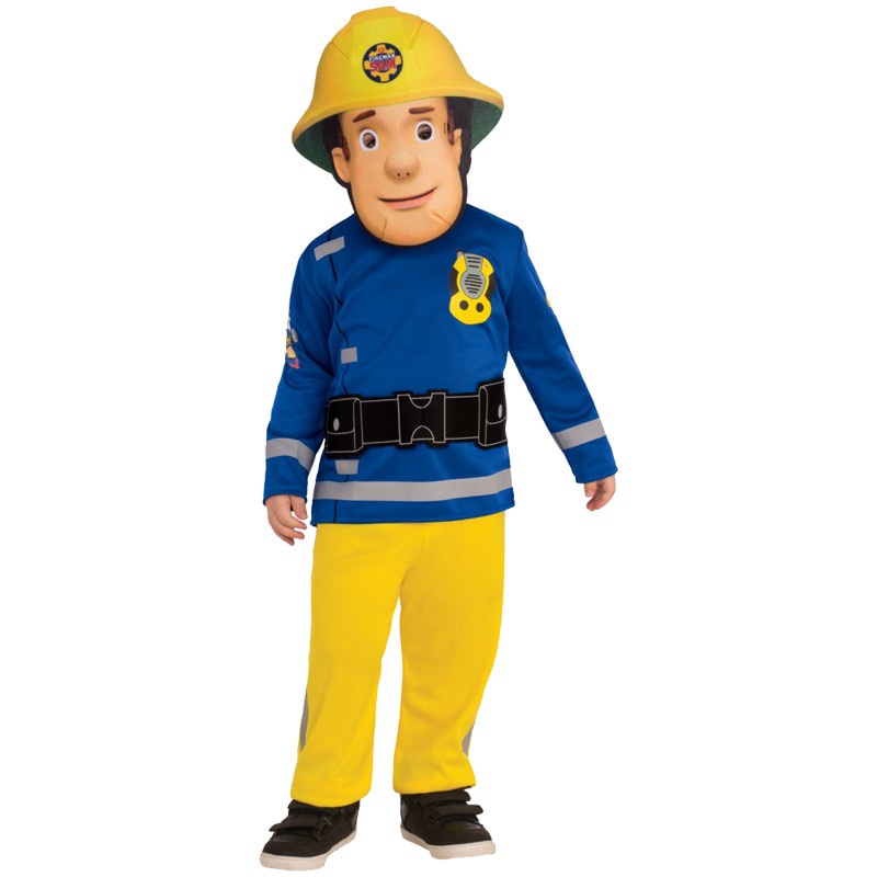 PREORDER Bazzery Fireman Sam Small Rescue Children Play Performances Dress Up Outfit Kids Cosplay Ha