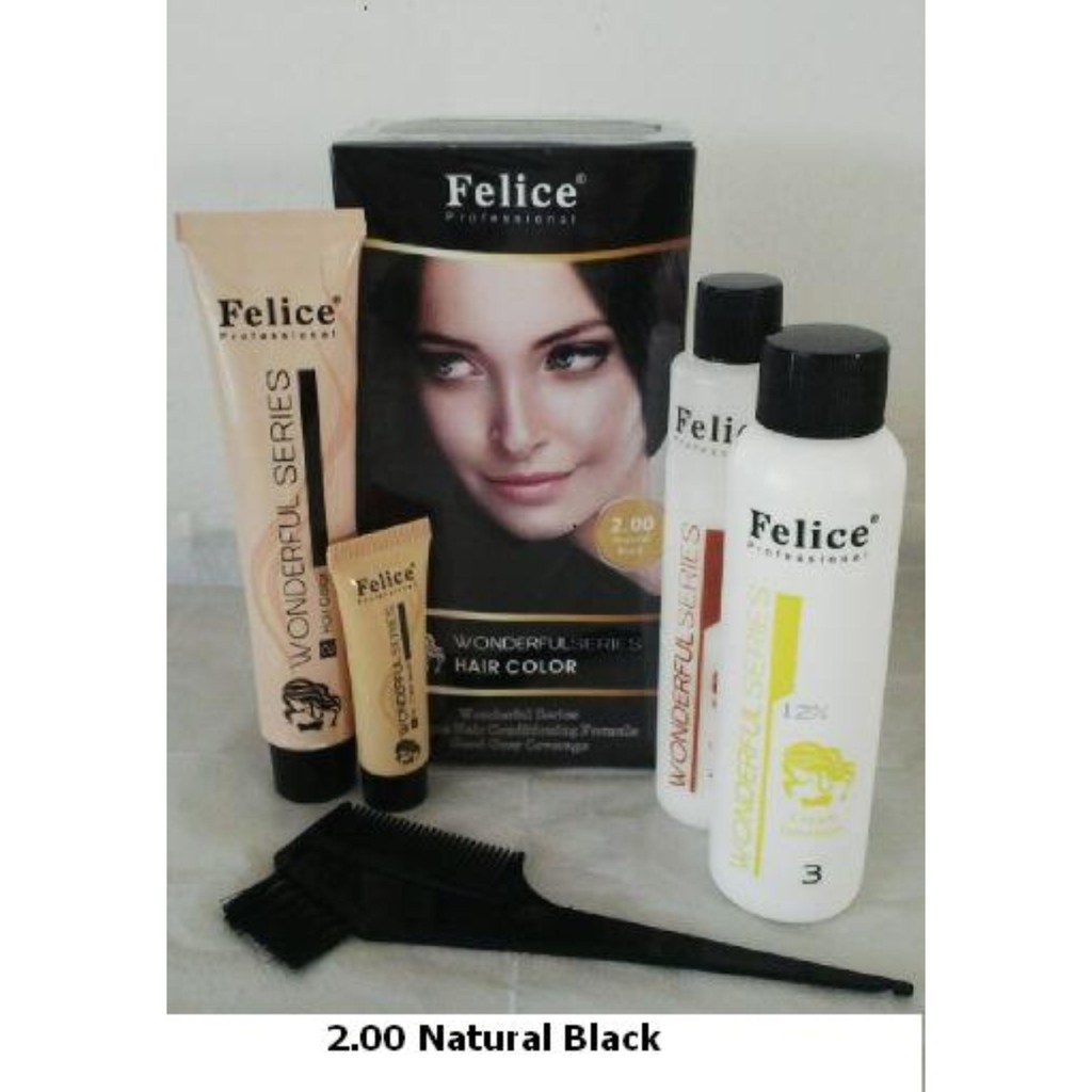 Felice Professional Wonderful Series Hair Color 2.00 (Natural Black)