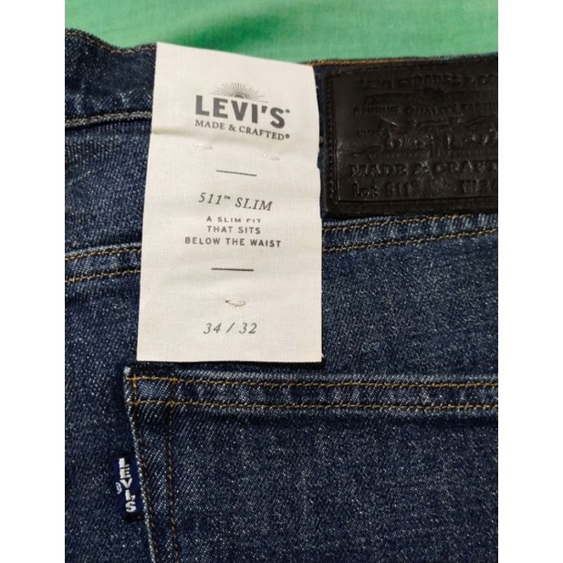 Levi's LMC 511 Selvedge Marfa Biru