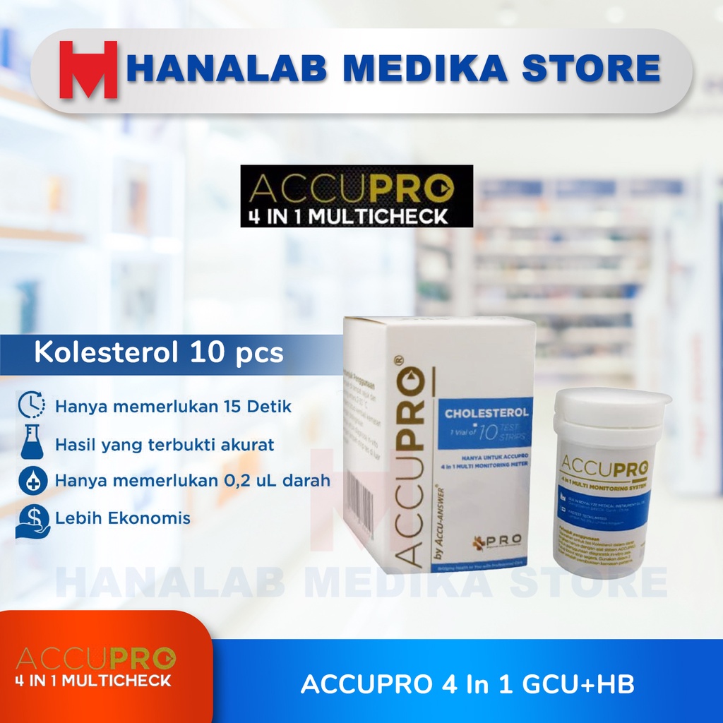 New ACCUPRO Strip Isi Ulang / Accupro Gula Cholesterol Asam Urat HB / Accupro / Strip Accupro