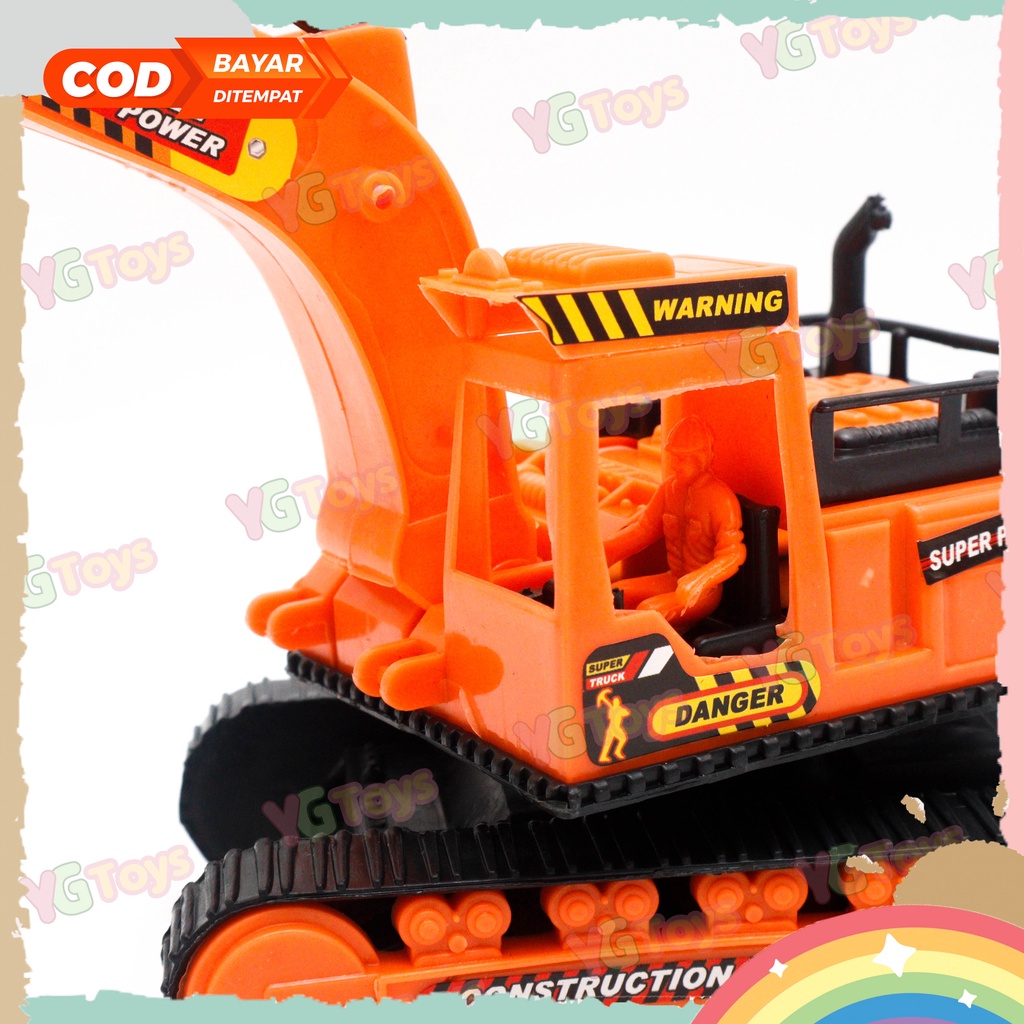 YGtoys Mainan Mobil Mobilan Anak Laki Laki Truk Excavator Keruk Truck Konstruksi Mobil Beko