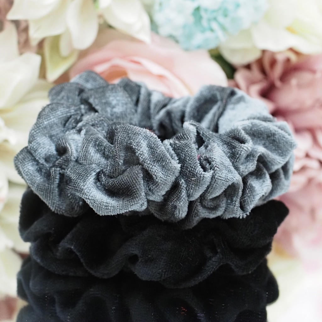 Scrunchie BLUDRU UKURAN BESAR IMPORT GRES KUALITAS PREMIUM HALUS VELVET KOREA Kuncir Scrunchie Berkualitas Aksesoris Rambut Fashion Cepol HIjab