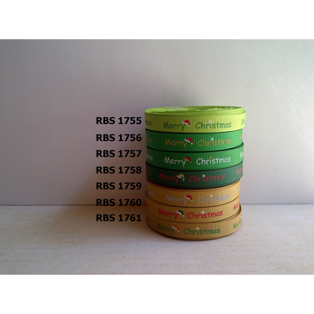 

[10 YARD] PITA GROSGRAIN MOTIF NATAL SALE RBS 1755,1756,1757,1758,1759,1760,1761