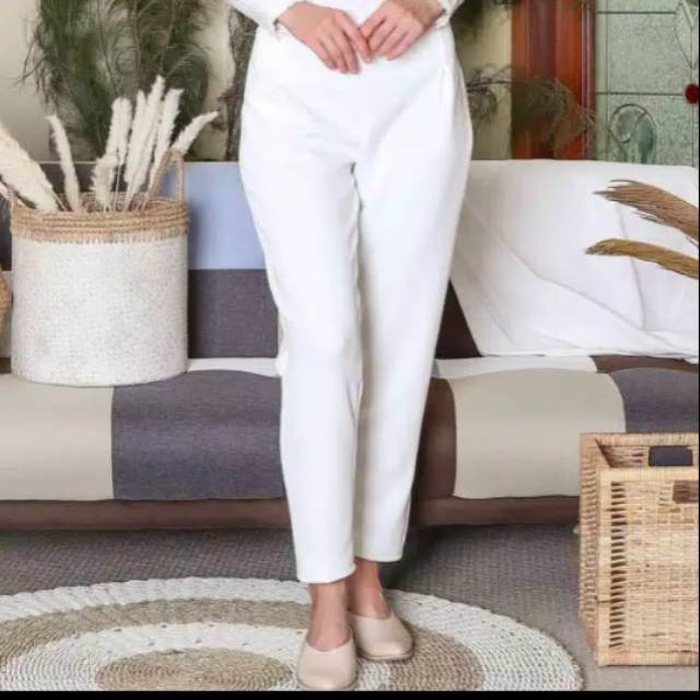 FOC1P/CELANA SCUBA PUTIH/CELANA BAGGY SCUBA / BAGGYPANTS SCUBA BROKEN WHITE