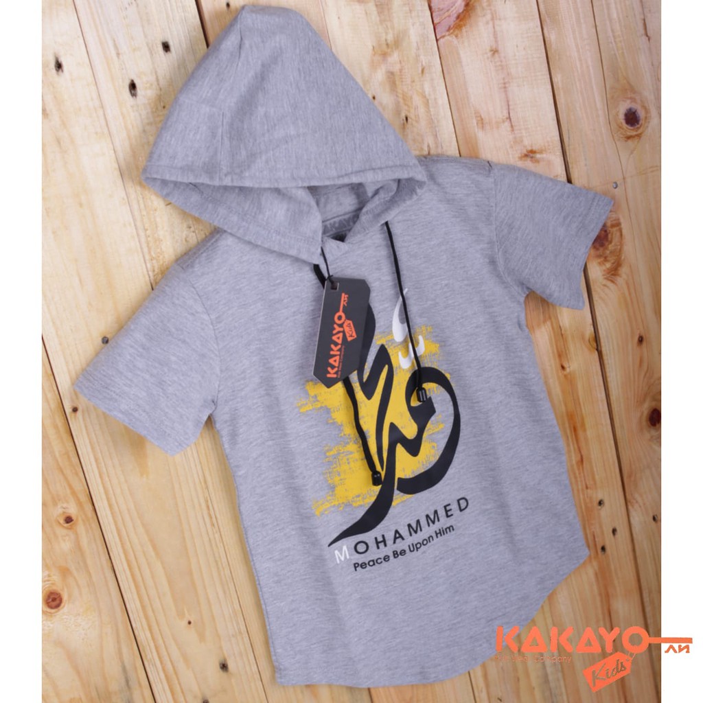 Kakayo Kids/Hoodie Anak cowok/Kaos Anak laki laki/Muslim anak/Atasan/Baju/Premium/Plastisol/ Distro