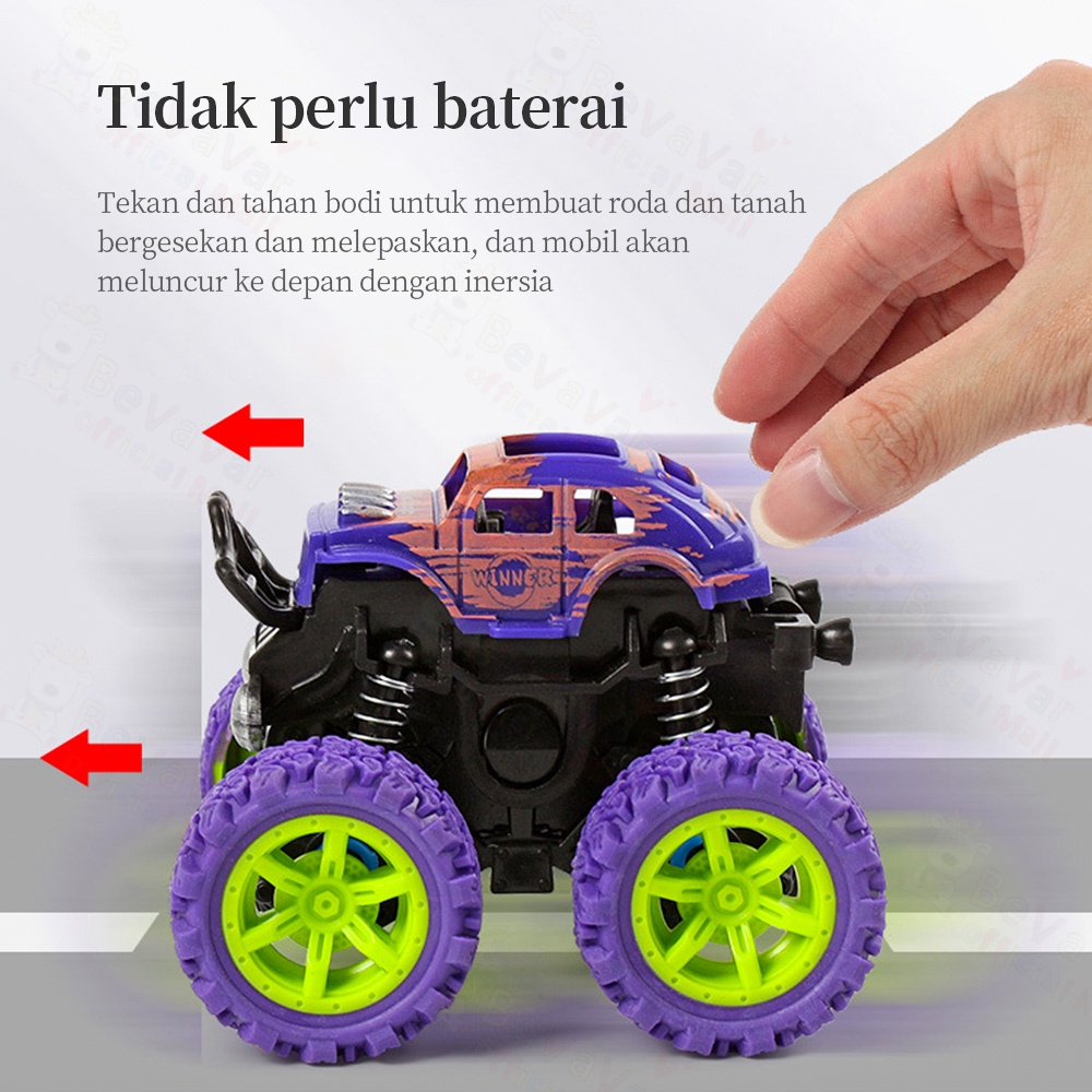 BEVAVAR Mainan Mobil Mobilan Monster Zap Mobil Mainan Anak