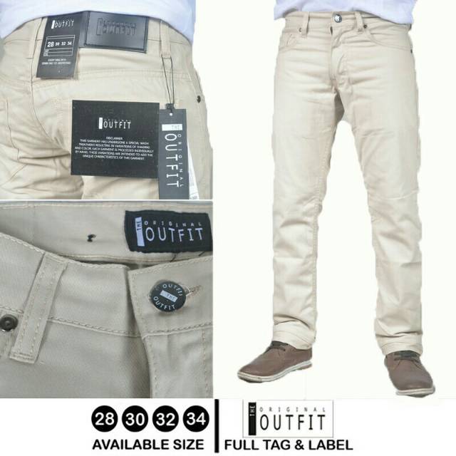 CELANA CHINO PRIA PANJANG THE Original Outfit Murah Terbaru