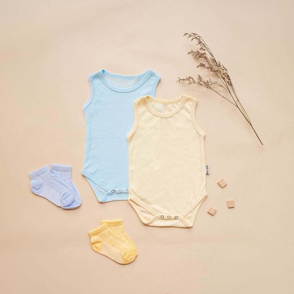 NICE KIDS MESH SLEEVELESS BODYSUIT BAJU BAYI BODYSUIT BAYI 0-24 BULAN