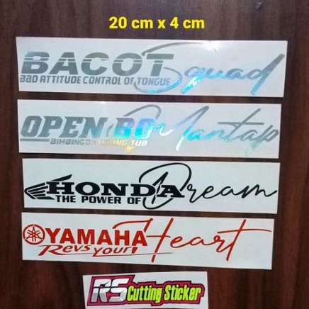 STICKER OPEN BO STICKER CUTTING