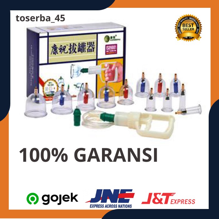 Alat Bekam Isi 12 Cup Bekam Alat Terapi Kop Bekam Lengkap Murah Original Dengan Jarum Komplit MB104