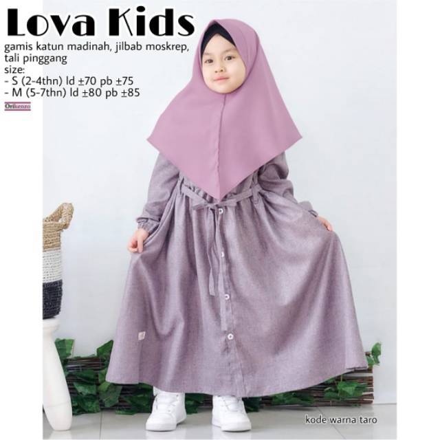 LOVA KIDS gamis syari kids original ori kenzo