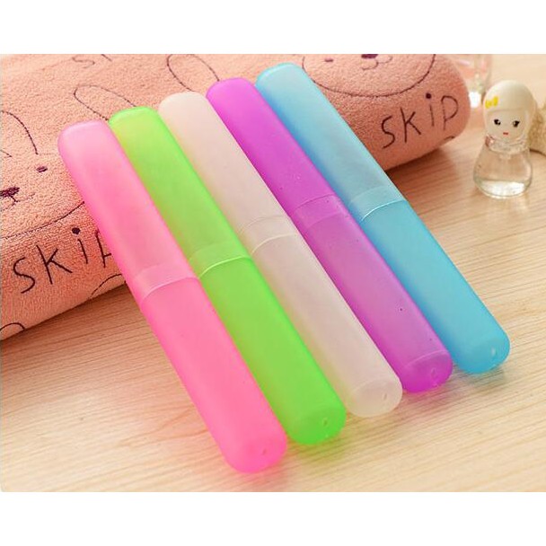 Tempat Penyimpanan Sikat Gigi Odol Traveling POLOS warna warni - Colorfull Travell Toothbrush