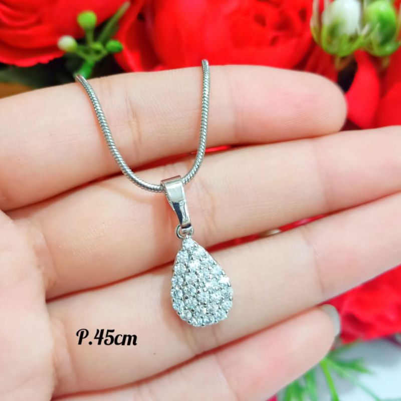 Kalung Terkini permata zircon,mini elegan emas Korea anti karat Gold&amp;Silver