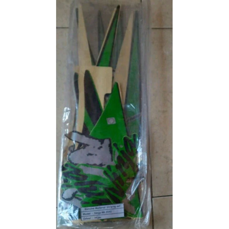 STRIPING SEPEDA MOTOR KAWASAKI NINJA 150 RR 2010 HIJAU
