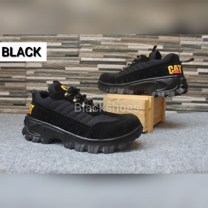 SEPATU PRIA BOOTS SAFETY TRACKING CATERPILLAR BULDOZER WORK UJUNG BESI MURAH