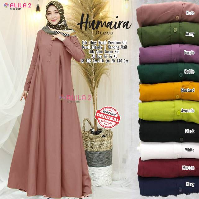 Humaira Dress baju gamis longdress wanita