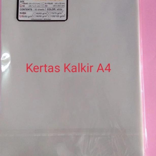

➫ Kertas Kalkir A4 / F4 Folio - 80/85 grm Tracing Paper - Putih F4 ☏