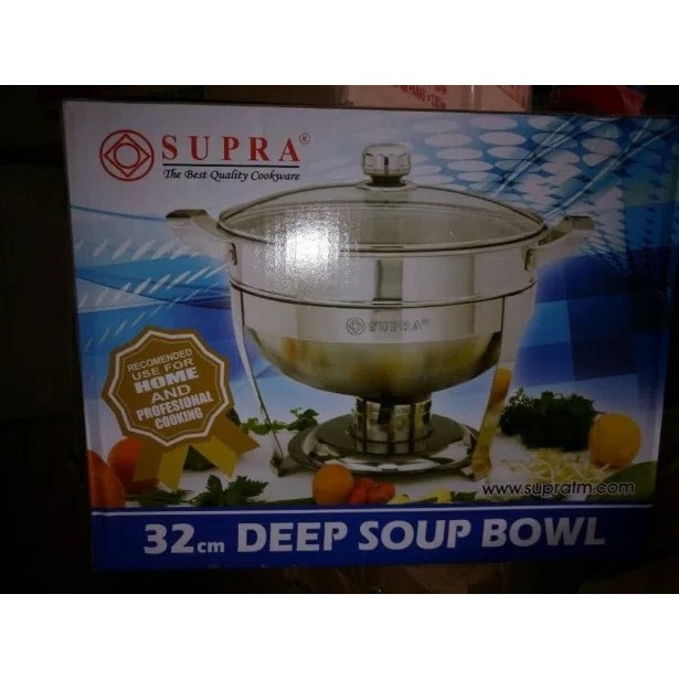 Panci Prasmanan / Deep Soup Bowl Supra / Chafing Dish 32cm