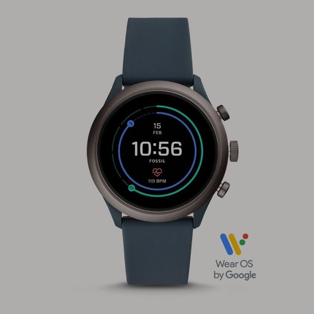 Fossil sport smartwatch 43mm Smokey blue
