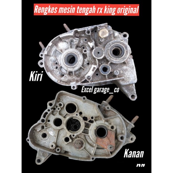 rengkes mesin tengah rx king kanan dan kiri original  copotan motor