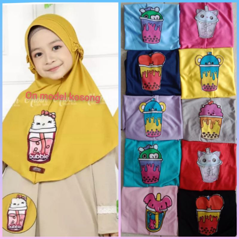 KHUSUS GROSIR HIJAB ANAK PEREMPUAN PAUD HIJAB ANAK TK  KERUDUNG ANAK PEREMPUAN HIJAB ANAK BOBA PED T