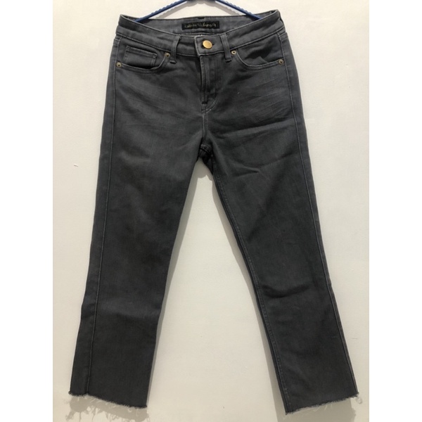 Preloved Celana Jeans Uniqlo Wanita warna abu