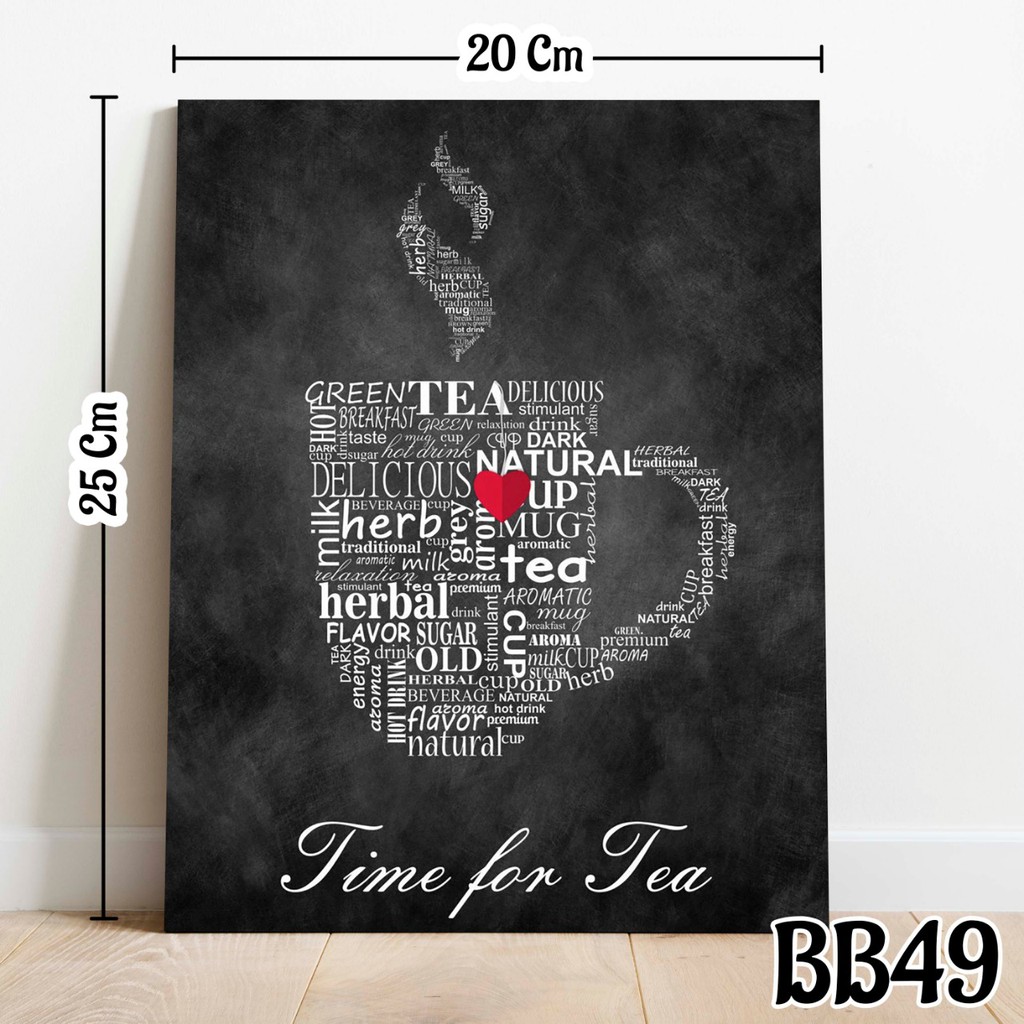 Hiasan Dinding Poster Time For Tea Bb49 Shopee Indonesia