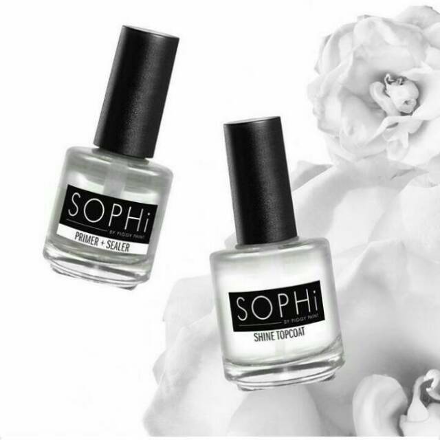 KUTEK HALAL SOPHi NAIL POLISH/ KUTEKS primer (base coat)+sealer+top coat/ Riasan kuku bening