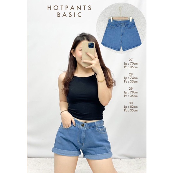 MDLV ~ Hotpants Basic Celana Jeans Pendek Hotpants terbaru Fashion Import