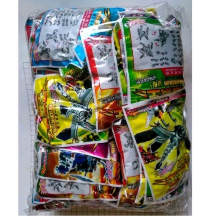 mainan Bp robot / Robot bongkar pasang 1 pack  isi 50 pcs