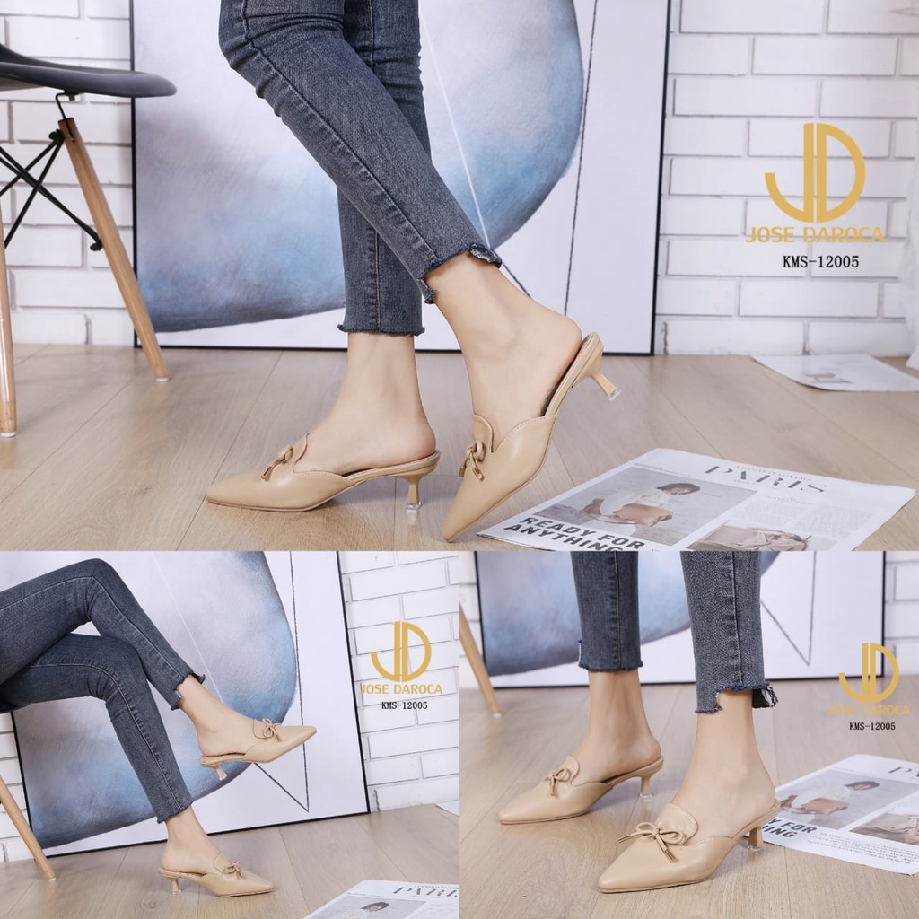 JOSE DAROCA High Heels Mules Shoes Stiletto #KMS-12005# Original