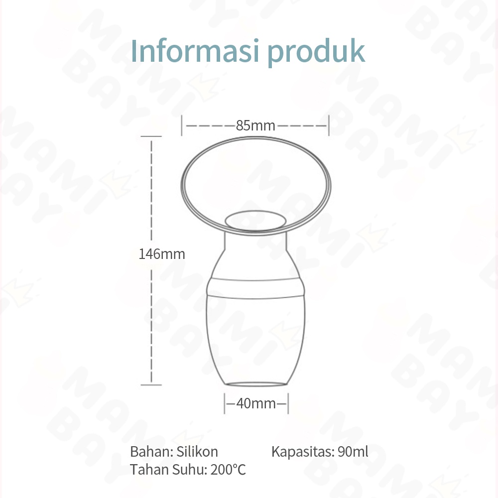 OKEYI Breast Pump Silicone / Pompa Asi Manual Silikon BPA Free