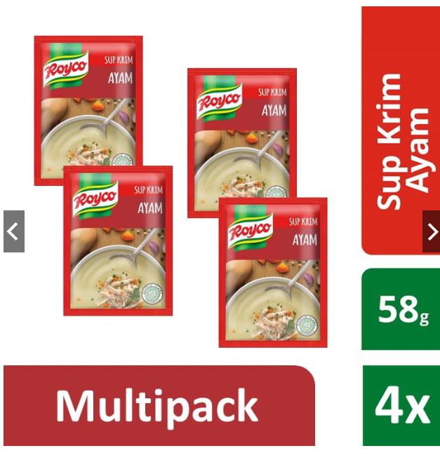

Royco Cream of Chicken Multi Pack 4pcs