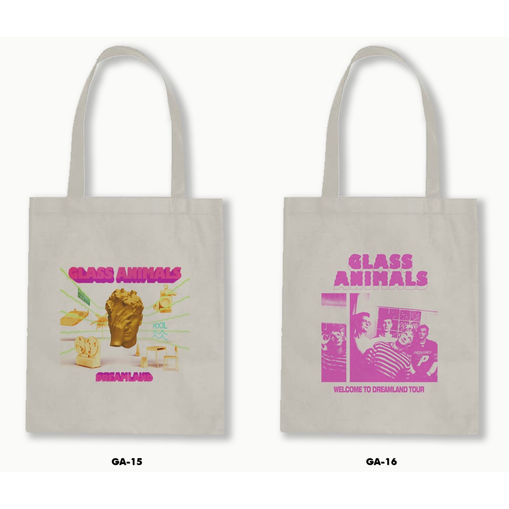 TOTE BAG BLACU - GLASS ANIMALS 01