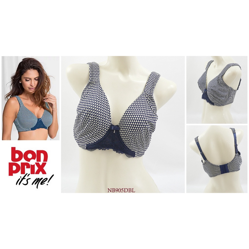 Bra Wanita BONPRIX Kawat Tanpa Big Size 36D 38D 40D 46D Busa Full Cup Pakaian dalam/Underwear/BH BP 