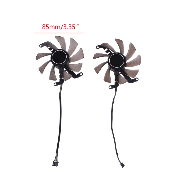 Bt 2PCS Kipas Pendingin Kartu Grafis 4Pin 85MM Untuk GTX1660 Super 1660ti RTX2060 GPU Cooler Fan CFM10012H12SPA