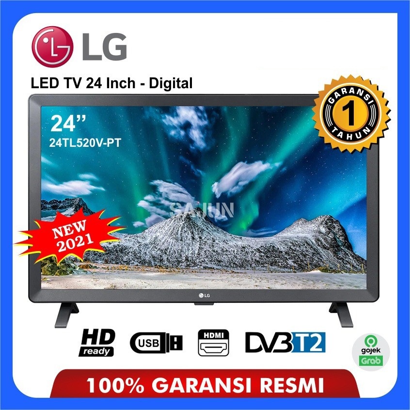 LG LED TV DIGITAL 24 Inch 24TL520V-PT Monitor TV 23.6”