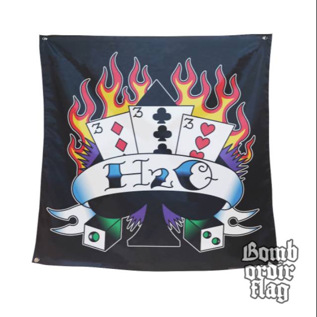 H2O FLAG / backdrop (bendera band)