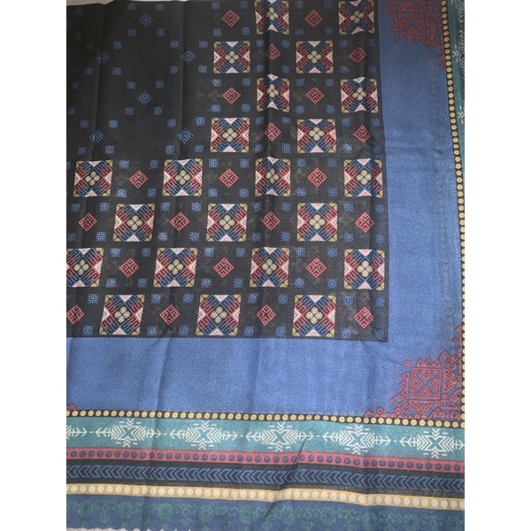 SEGIEMPAT VOALDENAY KW PREMIUM / HIJAB JILBAB SQUARE VOAL MOTIF LASER CUT-Motif 9