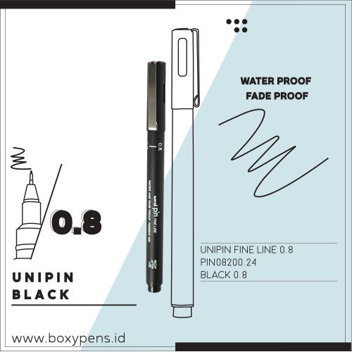 

Uni Pin 08-200 Technical Drawing Marker Pen Water & Fade Proof