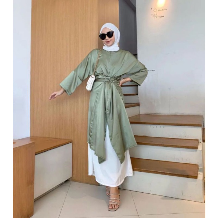 Mayra Tunik Silk tunik satin kondangan simple atasan pesta silk custom bridesmaid murah