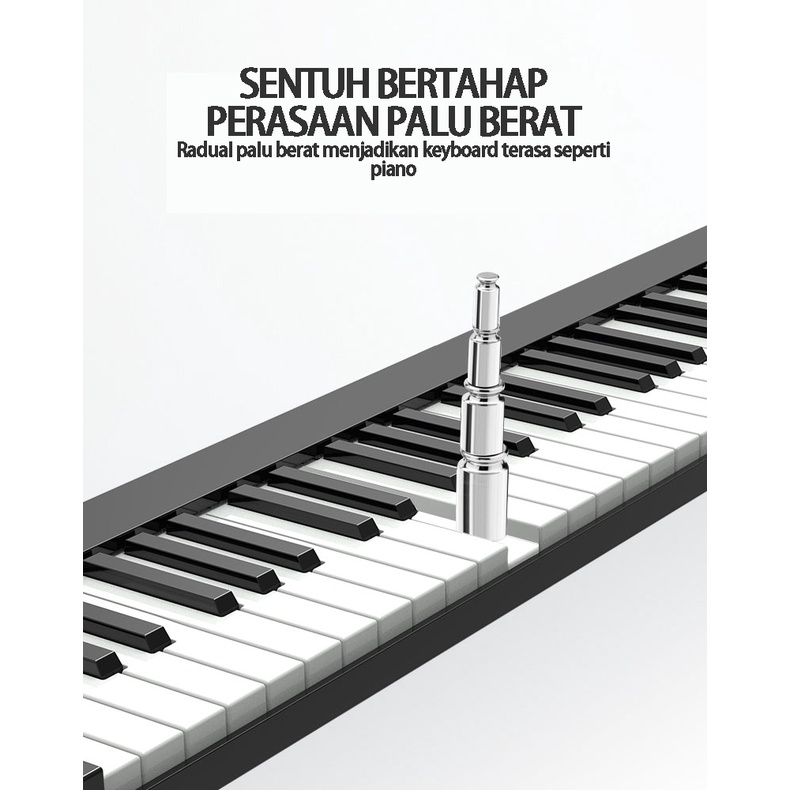 Keyboard piano kecil keyboard portabel bluetooth 61 tombol piano profesional 61 tombol piano listrik pintar